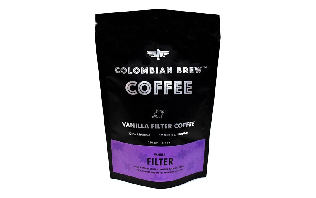 Colombian Brew Vanilla Filter Coffee    Pack  250 grams